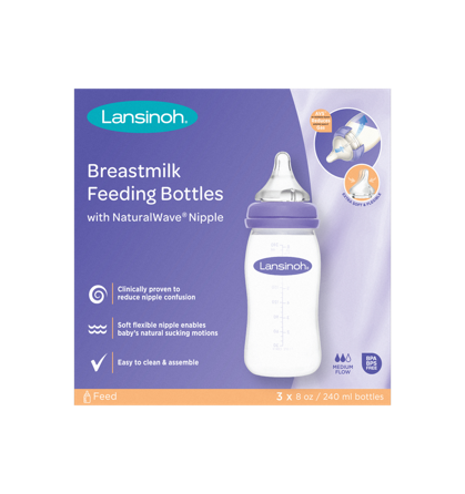 Lansinoh Momma Breastmilk Feeding Bottle With NaturalWave