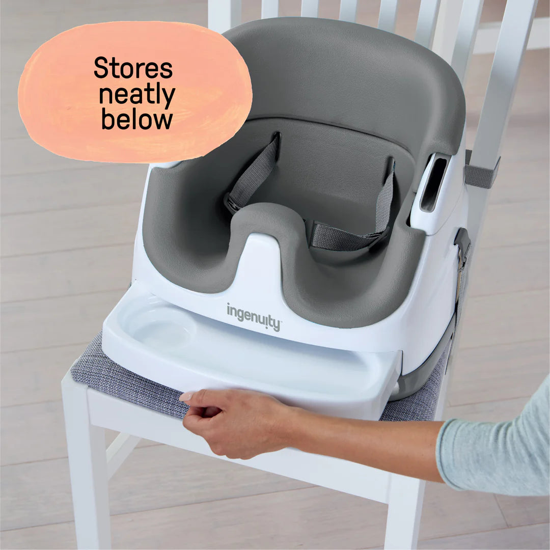 Ingenuity Slate Gray SmartClean Toddler Booster Seat