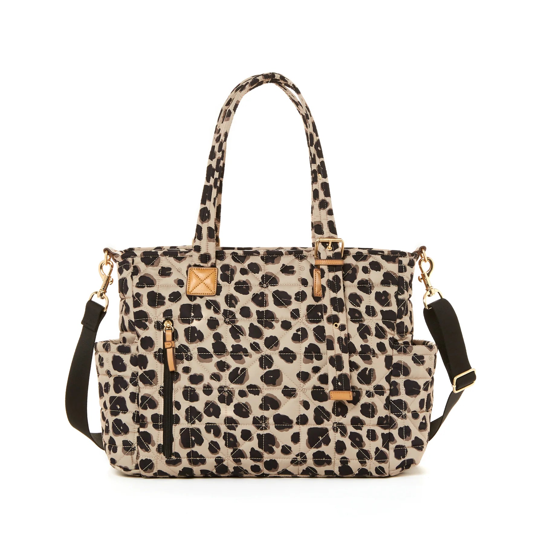 Twelvelittle leopard diaper store bag