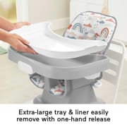 High chair with online large tray